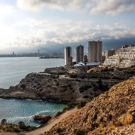 Holiday House Benidorm -Sea View-Roof Terrace-Swimming Pool- Exterior foto